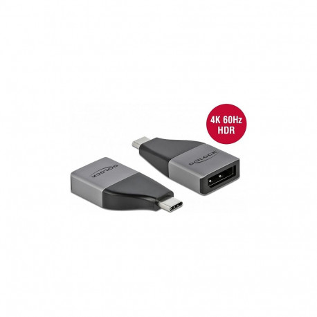 "Delock USB Type-C™ Adapter zu DisplayPort (DP Alt Mode) 4K 60 Hz – kompaktes Design"