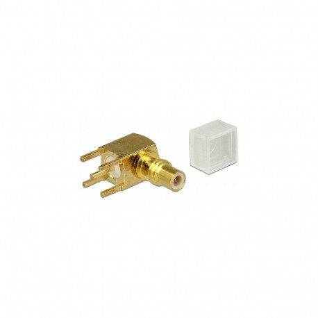 "Delock Adapter SMC Buchse 90° gewinkelt PCB"