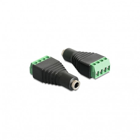 "Adapter Klinke Buchse 3,5 mm > Terminalblock 4 Pin"