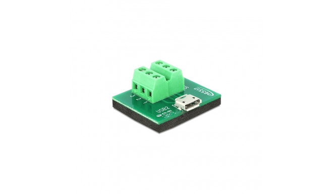 Delock adapter Micro USB pesa > 6 pin klemmiplokk
