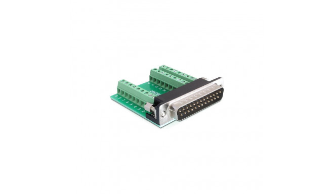 "Delock Terminalblock > D-Sub 25 Pin Stecker"