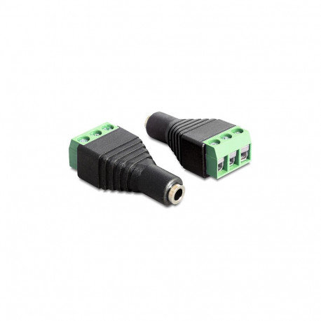 "Delock Adapter Klinke Buchse 3,5 mm > Terminalblock 3 Pin"