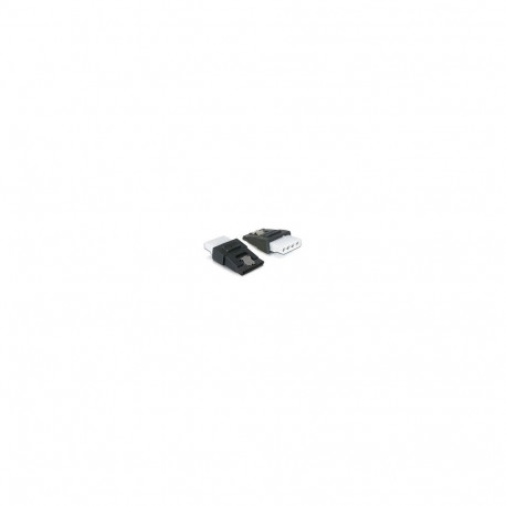 "Adapter Power 4 Pin Molex Buchse zu SATA Power 15 Pin Buchse mit Metallclip"