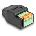 Delock USB Type-C™ 2.0 pistik-terminaliploki adapter surunupuga
