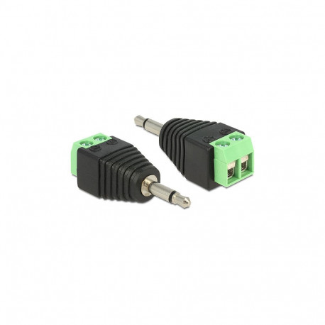 "Delock Adapter Klinke Stecker 3,5 mm > Terminalblock 2 Pin"