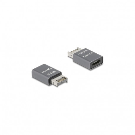 Delock adapter USB 10 Gbps Typ-E Key A pistik - USB Type-C™ pesa, metallist