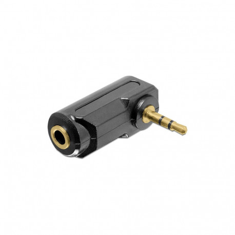 "Adapter Audio Klinke 3,5 mm 3 Pin Stecker > Buchse gewinkelt"