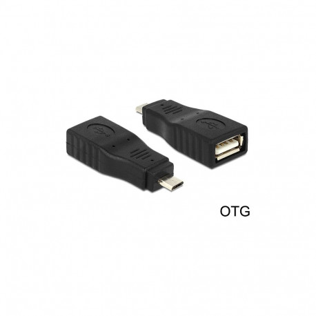 "Adapter USB Micro B Stecker > USB 2.0 Buchse OTG voll geschirmt"