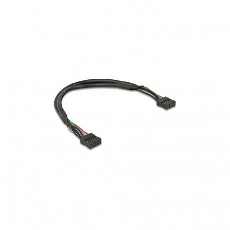 Delock USB 2.0 emane pesapäis 2,54 mm 10 Pin - emane pesapäis 2,54 mm 10 Pin kaabel, 25 cm