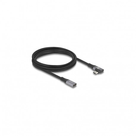 "Delock USB 20 Gbps Verlängerungskabel gewinkelt links / rechts USB PD 3.1 Extended Power Range 240 