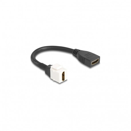 Delock Keystone-moodul HDMI pesa-pesa kaabel 8K 60 Hz 20 cm must