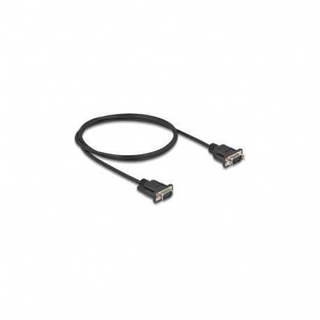 Delock RS-232 jadakaabel D-Sub9 pistik-pistik kitsa korpusega 1 m
