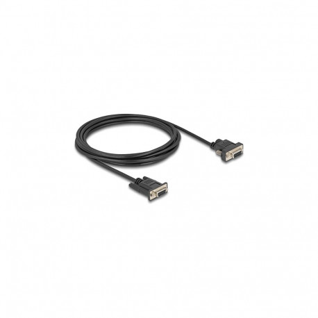 "Delock Seriell Kabel RS-232 D-Sub9 Buchse zu D-Sub9 Buchse Stromanschluss an Pin 9 3 m"