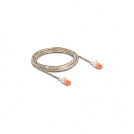 "Delock RJ45 Netzwerkkabel Cat.6A U/UTP Slim 5 m transparent"