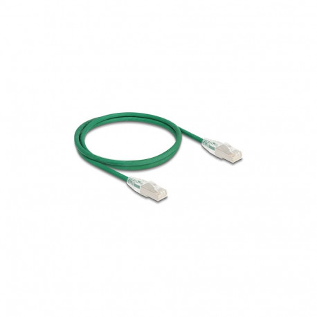 Delock RJ45 Cat.6A U/FTP Slim võrgukaabel painutatud fiksaatoriga, 1 m, roheline