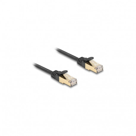 Delock RJ45 lame punutud ümbrisega võrgukaabel Cat.6A U/FTP 7,5 m must
