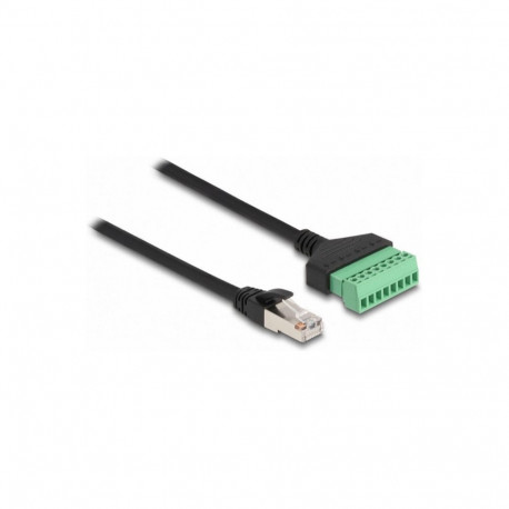 "Delock RJ45 Kabel Cat.6 Stecker zu Terminalblock Adapter 30 cm 2-teilig"