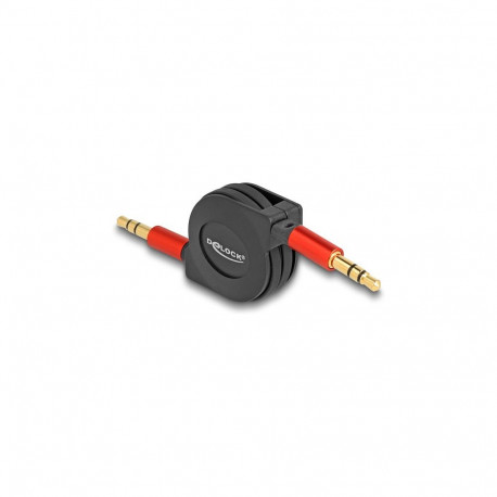 "Audio Aufrollkabel 3,5 mm 3 Pin Klinkenstecker zu Klinkenstecker 90 cm"