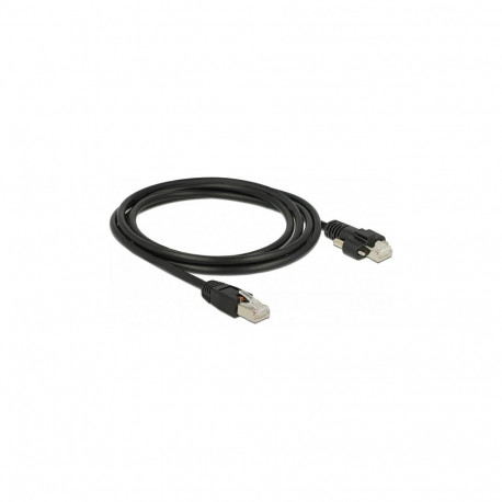 "GigE Kamera Kabel RJ45 Stecker zu RJ45 Stecker mit Schrauben Cat.6 S/FTP 2 m"