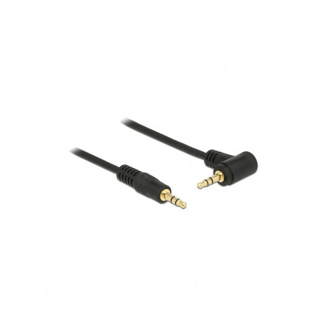 "Klinkenkabel 3,5 mm 3 Pin Stecker > Stecker gewinkelt 0,5 m schwarz"