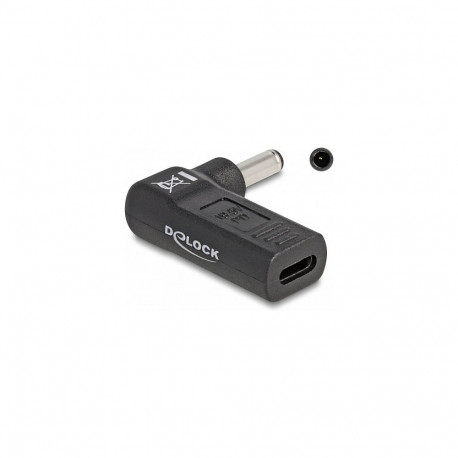 Delock sülearvuti laadimiskaabli adapter USB Type-C™ pesa Dell 4,5 x 3,0 mm pistikule 90° nurga all