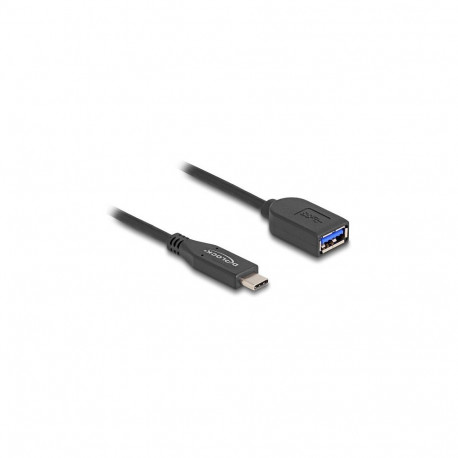 "Delock USB 10 Gbps Kabel USB Type-C™ Stecker zu Typ-A Buchse 25 cm koaxial"