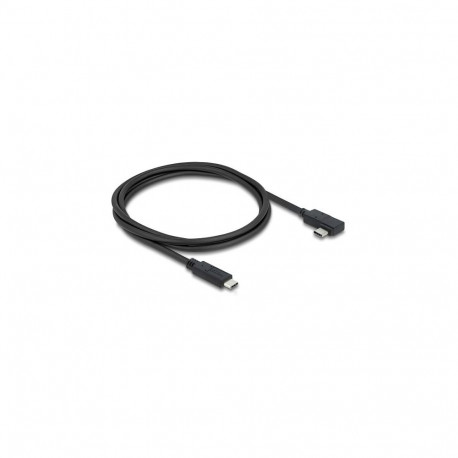 "Delock Koaxiales USB 40 Gbps Kabel gewinkelt links / rechts USB PD 3.1 240 W 1 m"