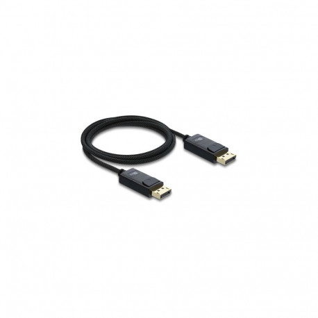"Delock Koaxiales DisplayPort Kabel 16K 60 Hz 80 Gbps mit Geflechtmantel 2 m"