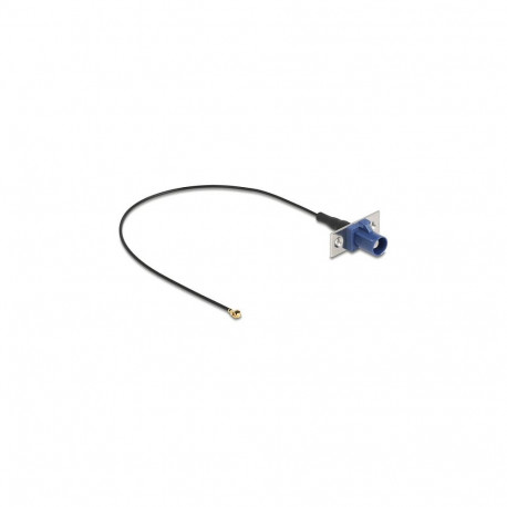 "Antennenkabel FAKRA C Stecker zu MHF® I Stecker 1,13 - 20 cm 2 vorgestanzte Löcher"