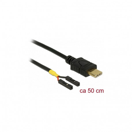"Delock Kabel USB Type-C™ Stecker > 2 x Pfostenbuchse einzeln Strom 50 cm"