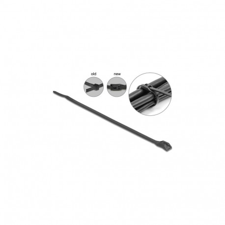 "Kabelbinder mit flachem Kopf L 110 x B 2,5 mm 100 Stück schwarz"