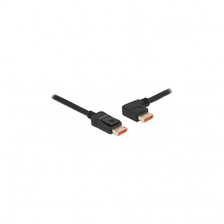 DisplayPort-kaabel sirge pistiku ja 90° vasakule nurgaga pistikuga, 8K 60Hz 2m