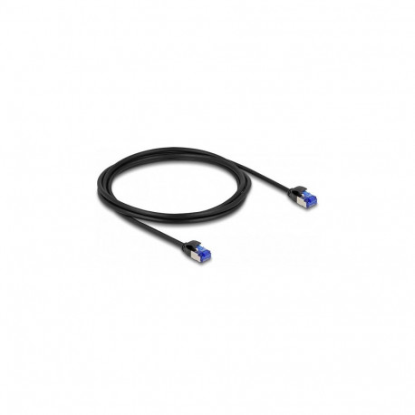 "Delock RJ45 Netzwerkkabel Cat.6A S/FTP Slim 2 m schwarz"