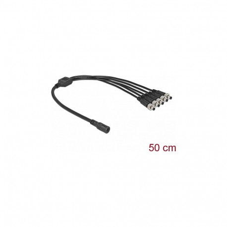 Delock DC jaotuskaabel 5,5 x 2,1 mm 1 x pesa kuni 5 x pistikut kruvikinnitusega