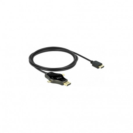 "3 in 1 Monitorkabel mit USB-C™ / DisplayPort / mini DisplayPort Eingang auf HDMI Ausgang mit 4K 60 