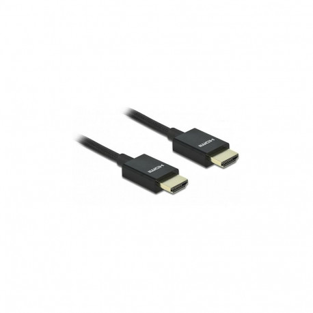 "Delock Koaxiales High Speed HDMI Kabel 48 Gbps 8K 60 Hz schwarz 0.5 m"
