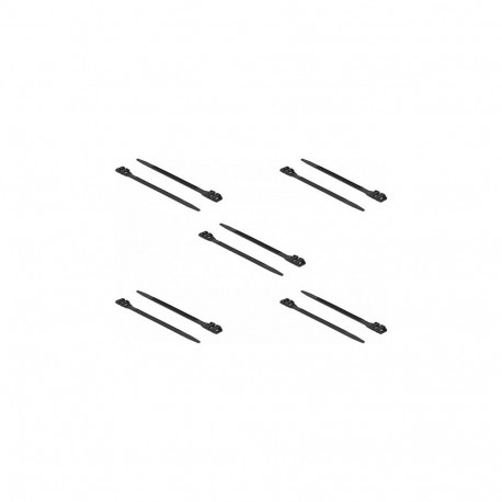 "Delock Kabelbinder mit Doppelkopf L 1000 x B 9 mm schwarz 10 Stück"