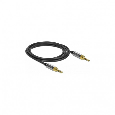 "Klinkenkabel 3,5 mm 3 Pin Stecker zu Stecker mit Schraubadapter 2 m"