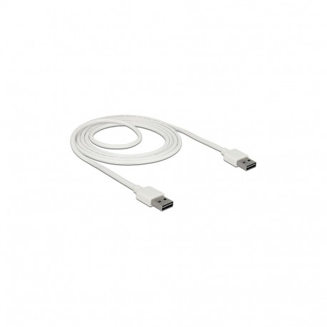 "Delock Kabel EASY-USB 2.0 Typ-A Stecker > EASY-USB 2.0 Typ-A Stecker 2 m weiß"