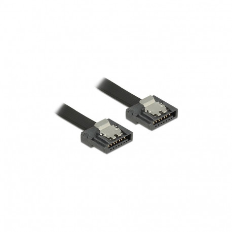 "Delock SATA 6 Gb/s Kabel 10 cm schwarz FLEXI"