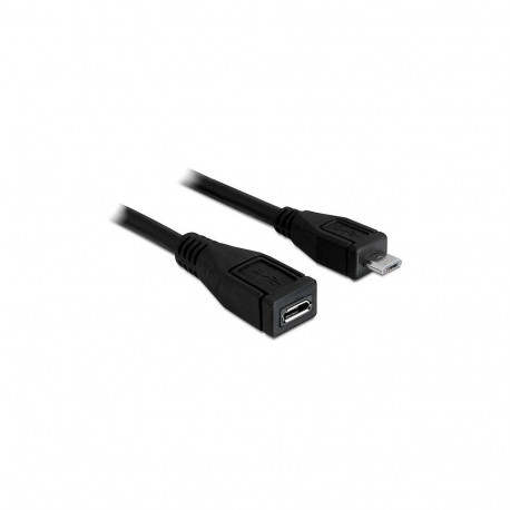 "Delock Verlängerungskabel USB 2.0 Typ Micro-B Stecker > USB 2.0 Typ Micro-B Buchse 1 m"