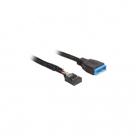 "Delock Kabel USB 2.0 Pin Header Buchse > USB 3.0 Pin Header Stecker 45 cm"