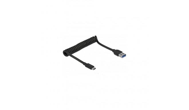 "USB 10 Gbps Spiralkabel Typ-A Stecker zu USB Type-C™ Stecker"