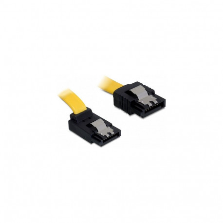 Delock SATA 6 Gb/s otse ülespoole nurgaga kaabel, 30 cm, kollane