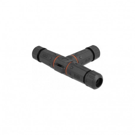 "Kabelverbinder T-Form für Außenbereich 3 Pin, IP68 wasserdicht, schraubbar, Kabeldurchmesser 4,5 - 