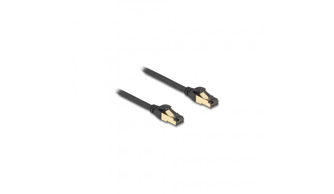 Delock RJ45 võrgukaabel Cat.6A pistik-pistik S/FTP must 10 m Cat.7 toorkaabliga, tööstus- ja välitin