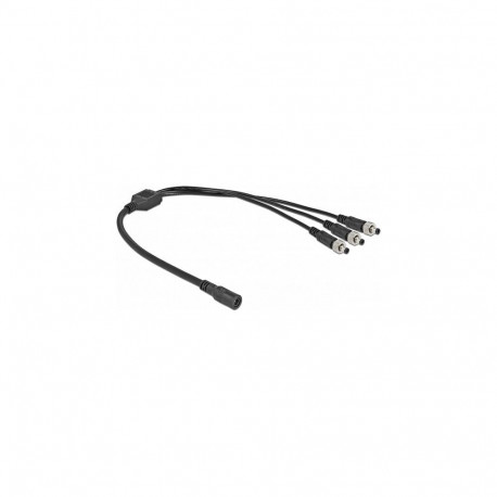 DC-jaoturikaabel 5,5x2,1mm, 1 pesa 3 kruvitava pistiku jaoks