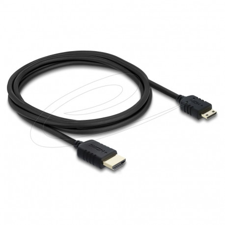 Delock koaksiaalne High Speed HDMI-kaabel, HDMI-pistik - mini-HDMI-pistik, 8K 60 Hz, 2 m