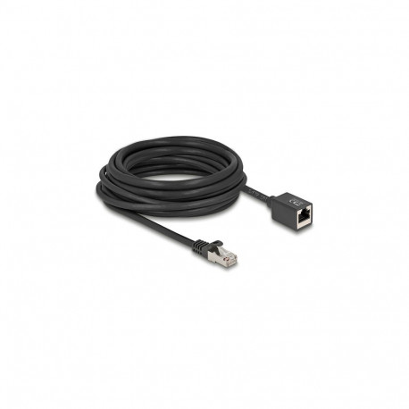 "Delock Netzwerk Verlängerungskabel RJ45 Stecker zu RJ45 Buchse Cat.6A S/FTP 7,5 m schwarz"