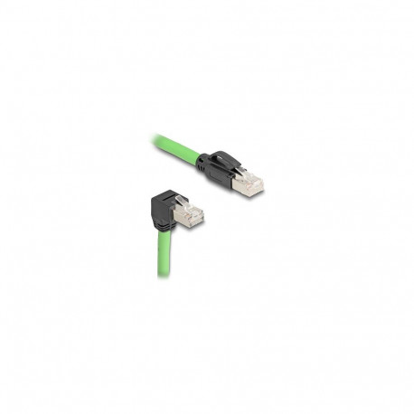 Delock RJ45 võrgukaabel Cat.6A pistik-pistik allapoole nurgaga SF/UTP liikuva kaabliketi jaoks sobil